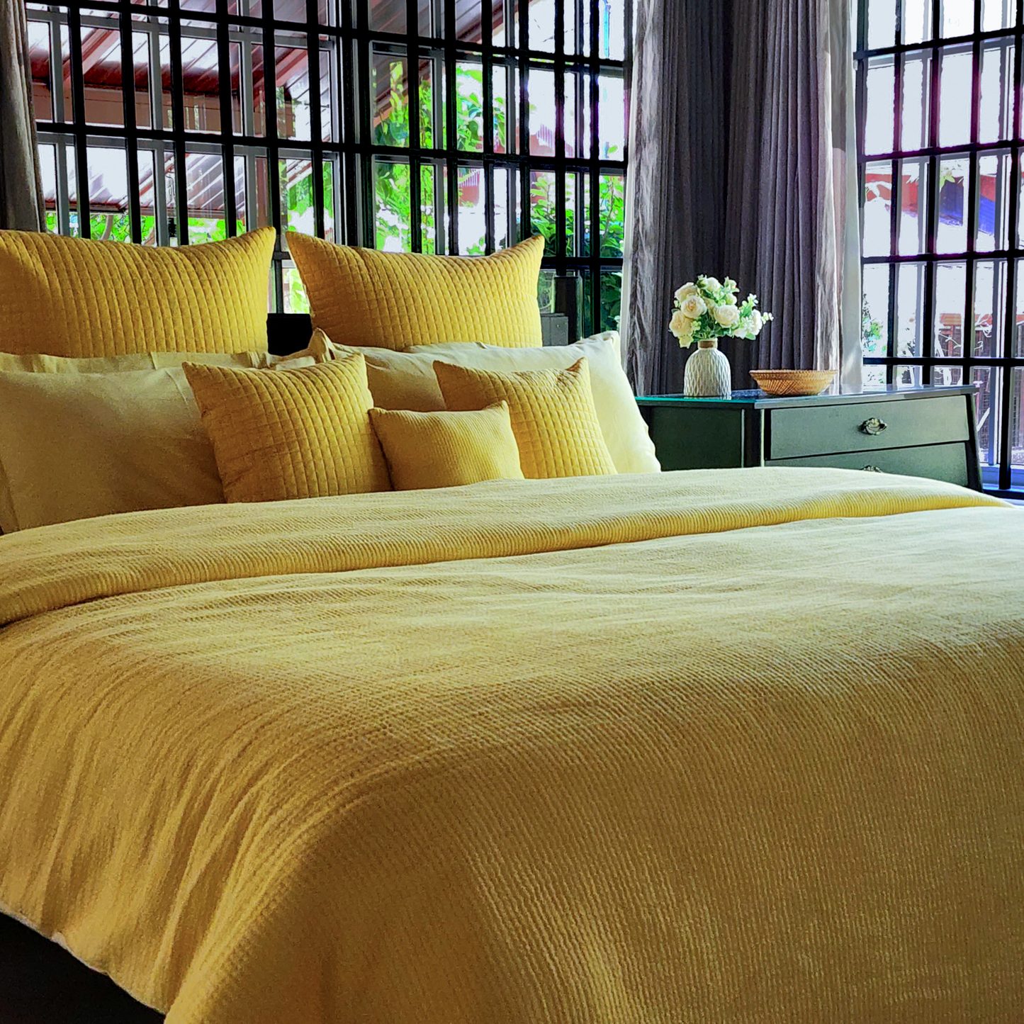3 Layer Stripe Bedspread
