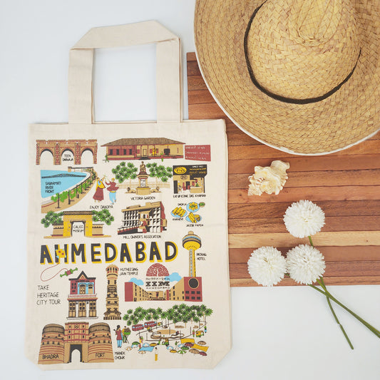 Ahmedabad Print Tote Bag