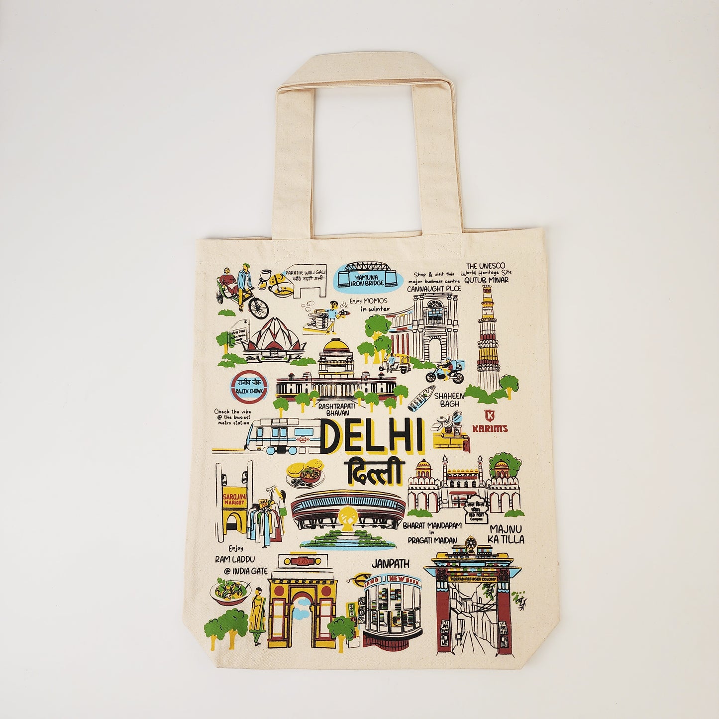 Delhi Print Tote Bag