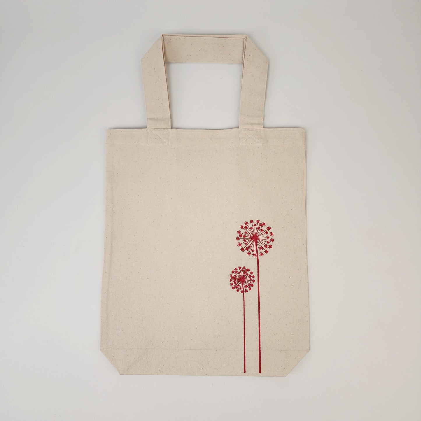 Floral Embroidered Tote Bag