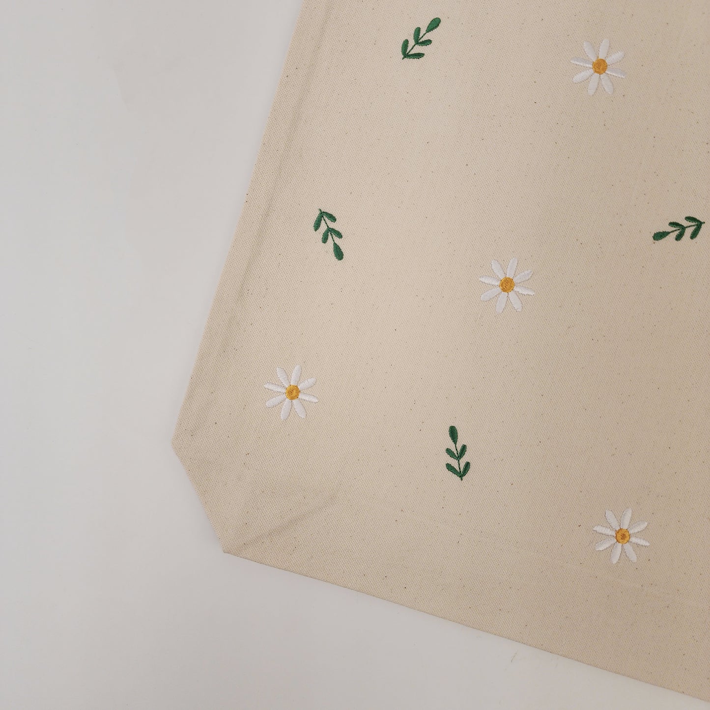 Floral Embroidered Tote Bag