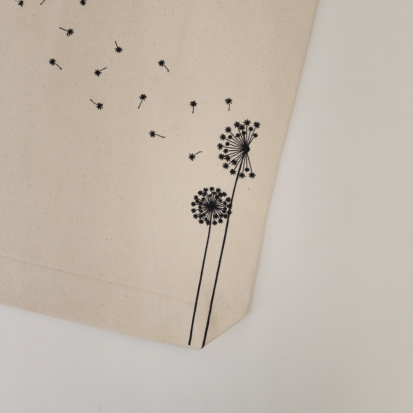 Floral Embroidered Tote Bag