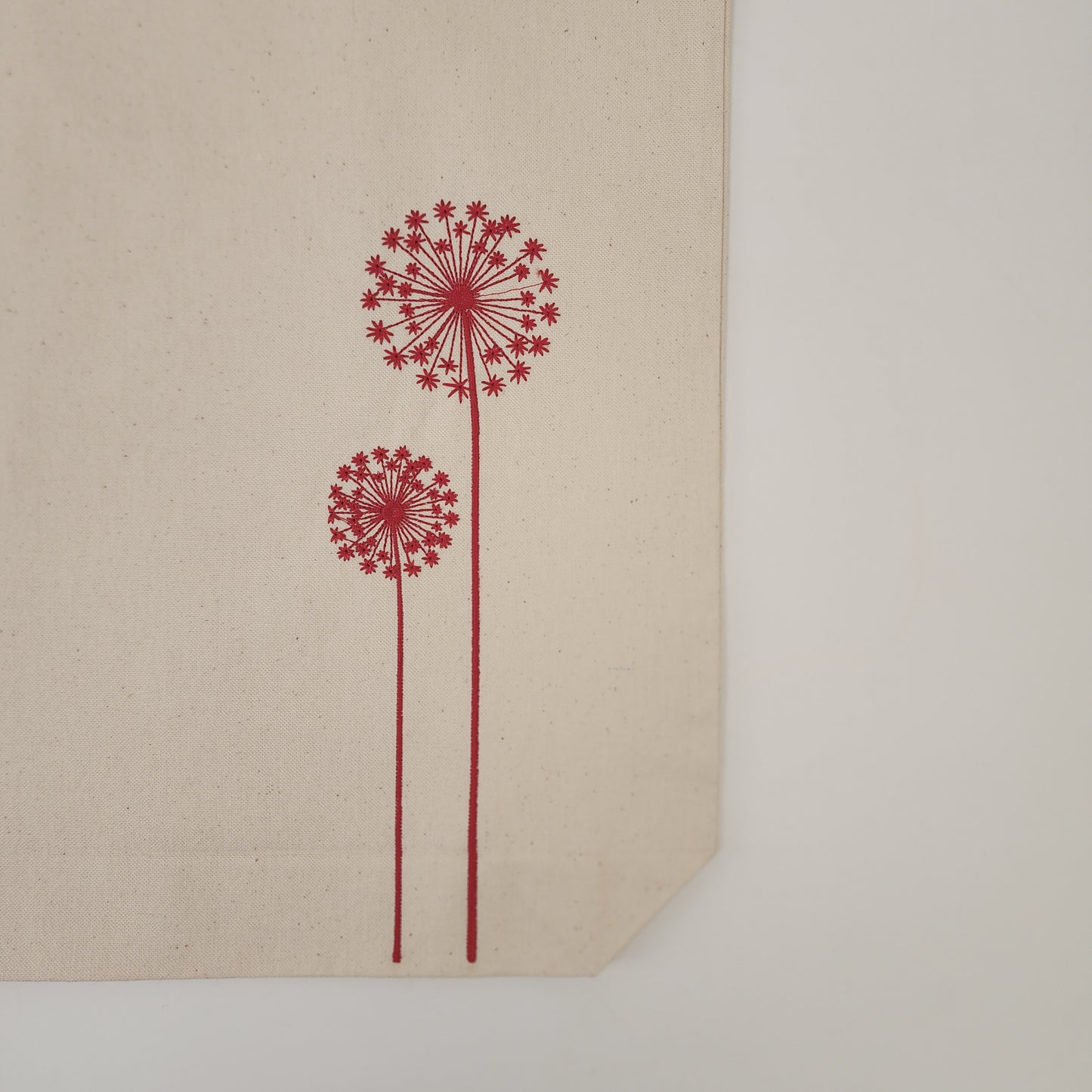 Floral Embroidered Tote Bag