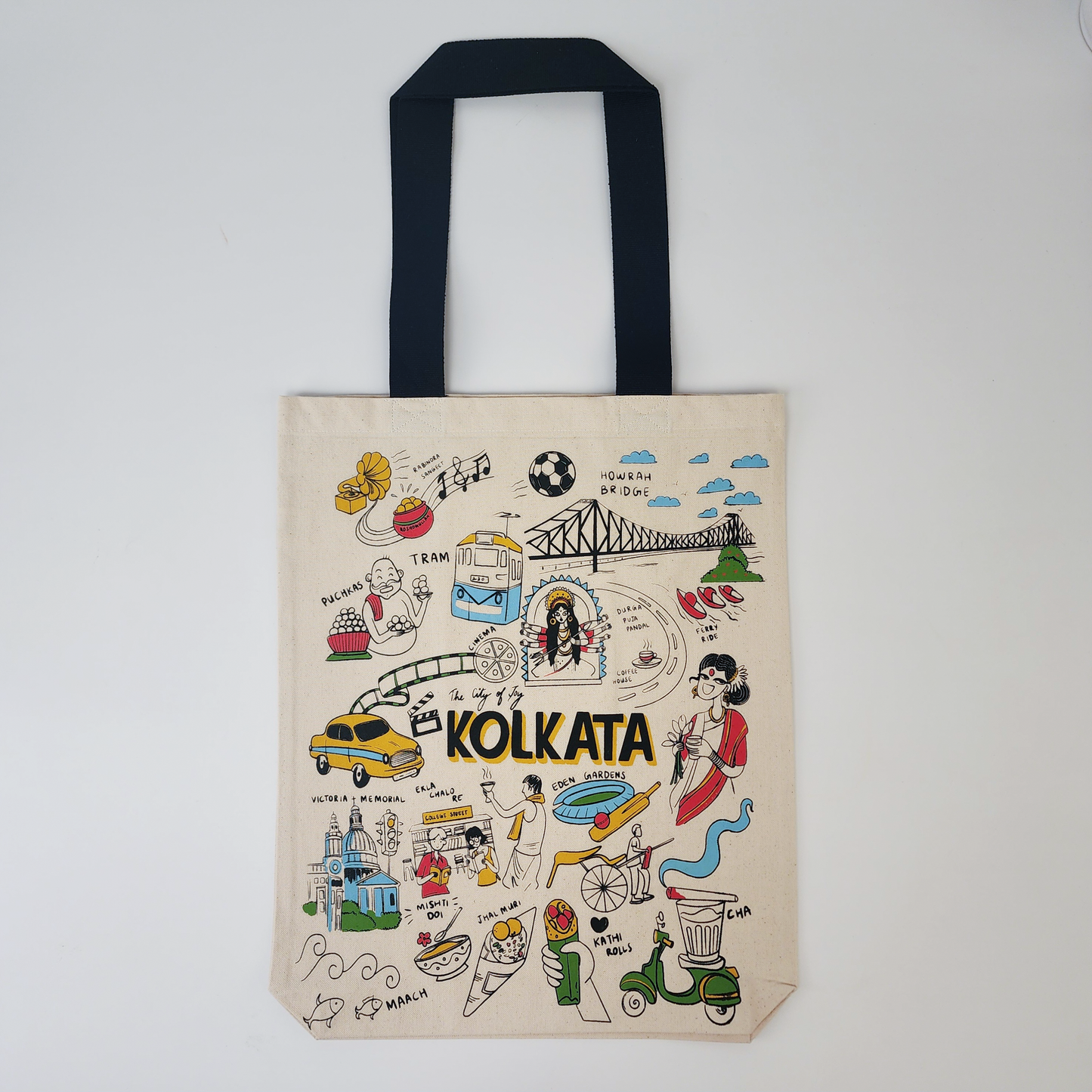 Kolkata Print Tote Bag