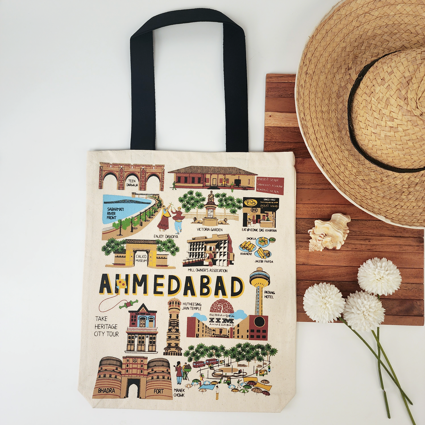 Ahmedabad Print Tote Bag