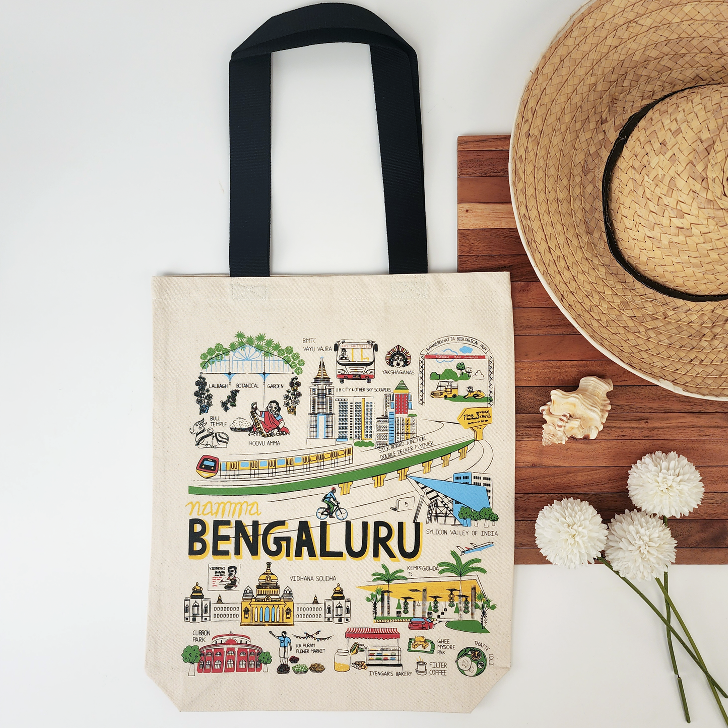 Bengaluru Print Tote Bag