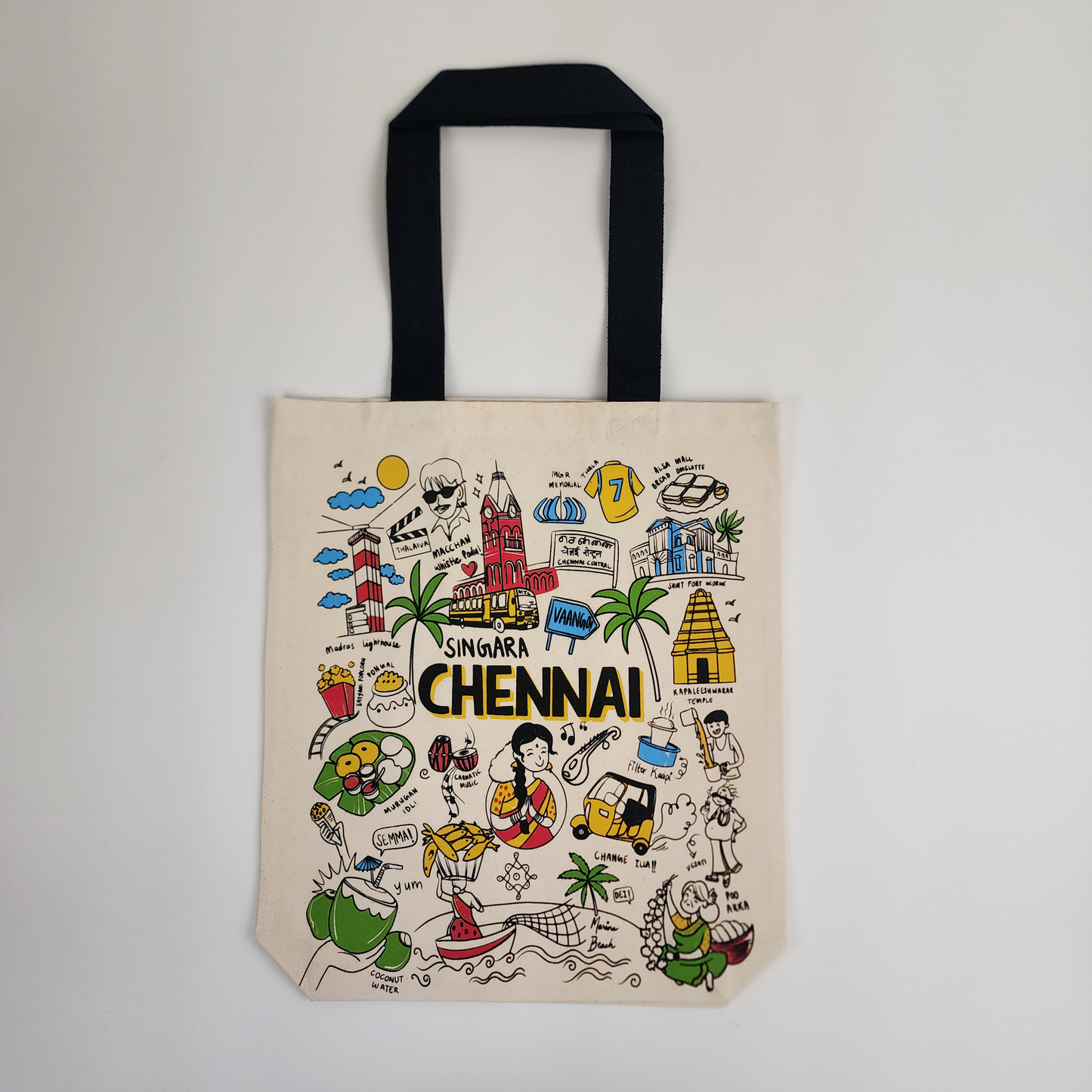 Chennai Print Tote Bag