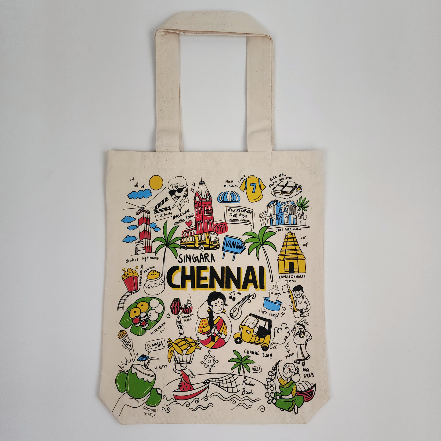 Chennai Print Tote Bag