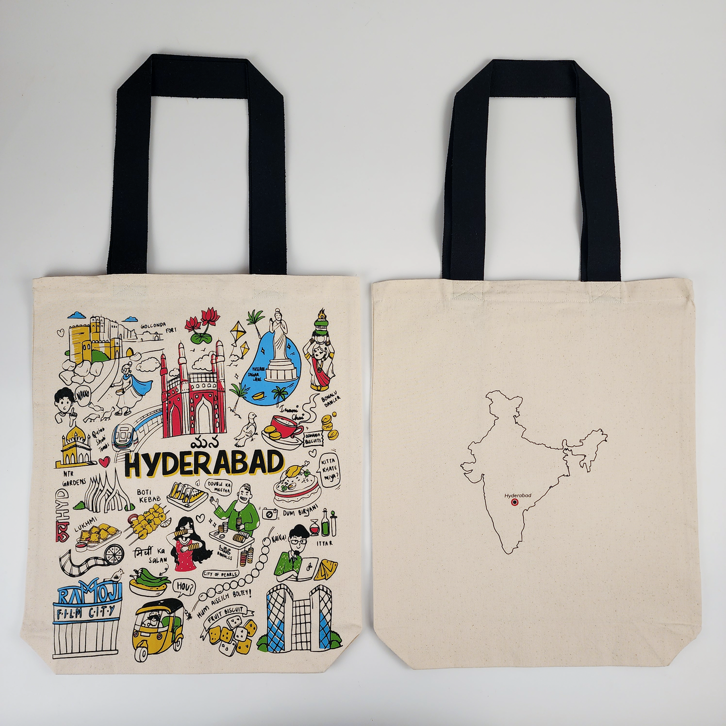 Hyderabad Print Tote Bag