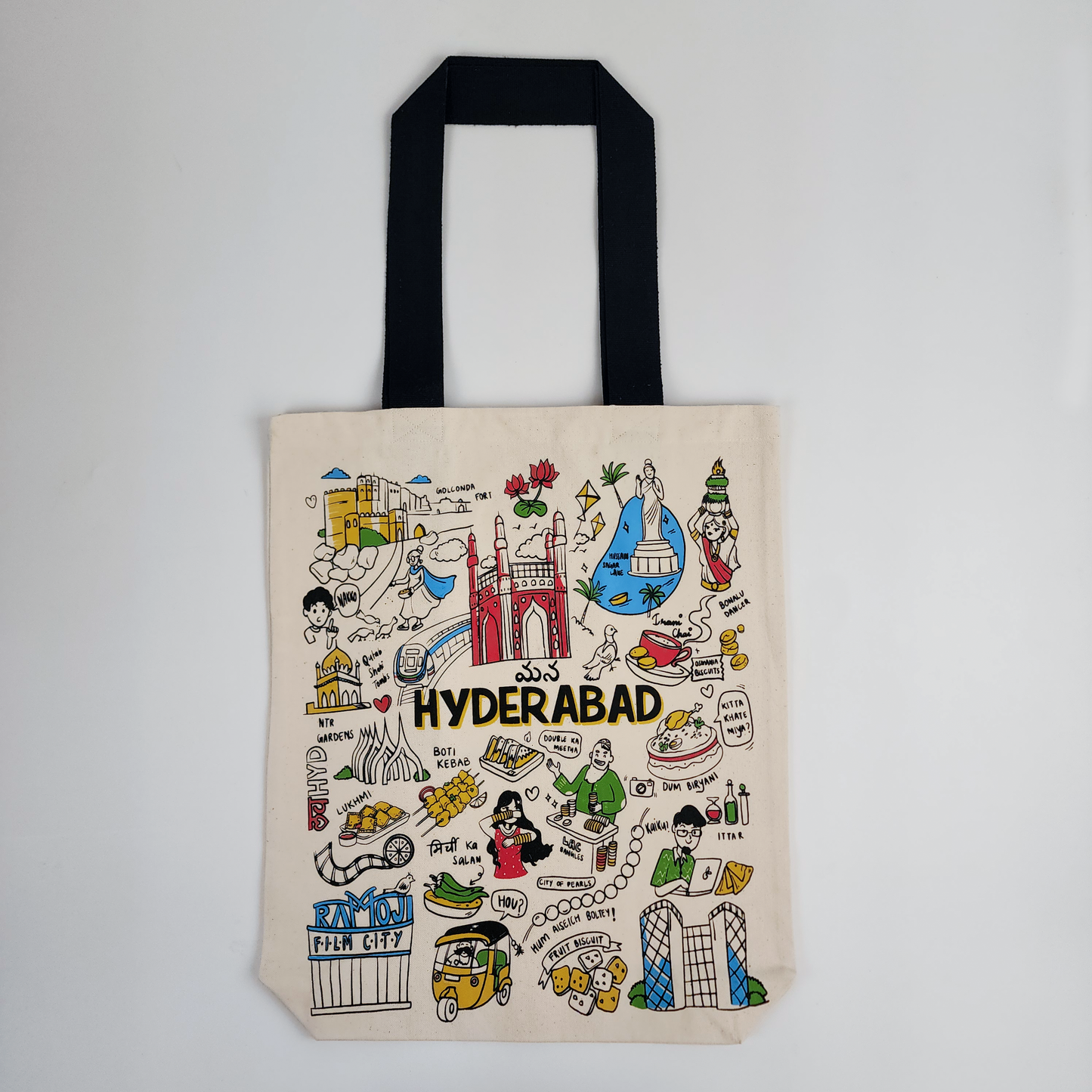 Hyderabad Print Tote Bag