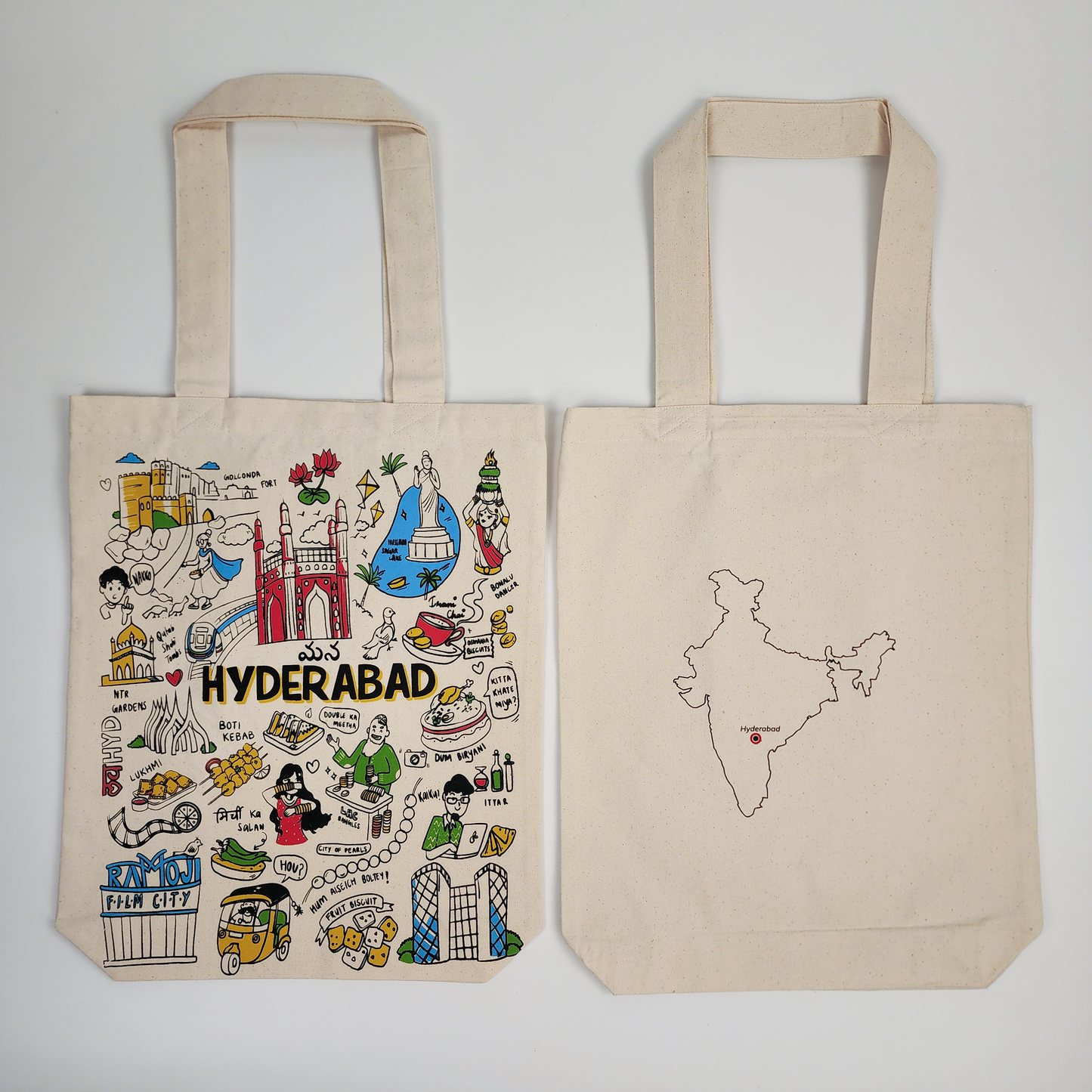 Hyderabad Print Tote Bag