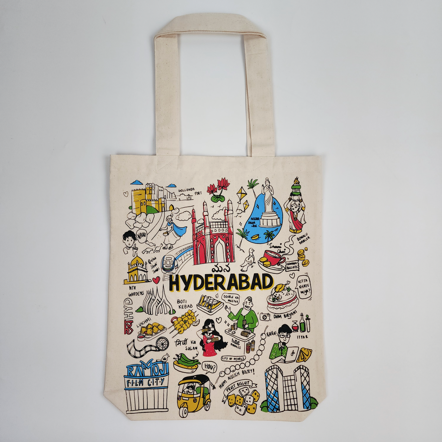 Hyderabad Print Tote Bag