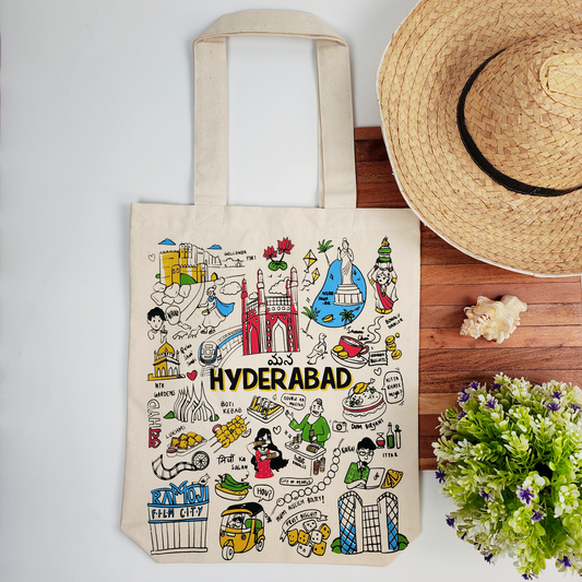 Hyderabad Print Tote Bag