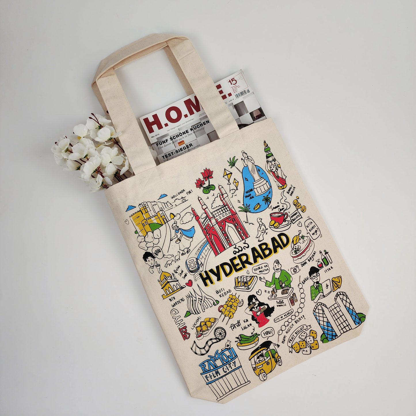 Hyderabad Print Tote Bag