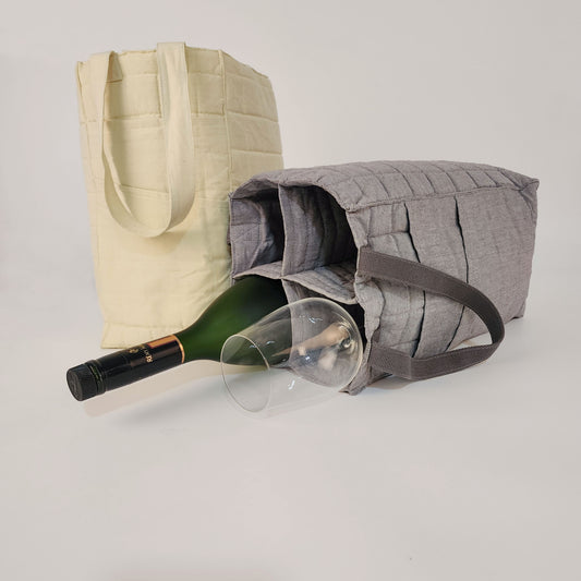 Stylish Beer/Wine Bottle Bag for Your Outdoor Outing. Perfect Beverage Carrier for Picnics, BBQs, and Travel.