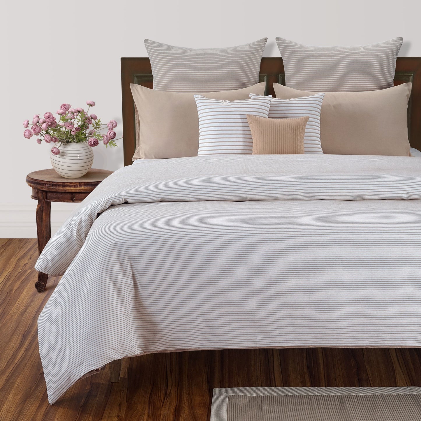 White Rib Duvet Set
