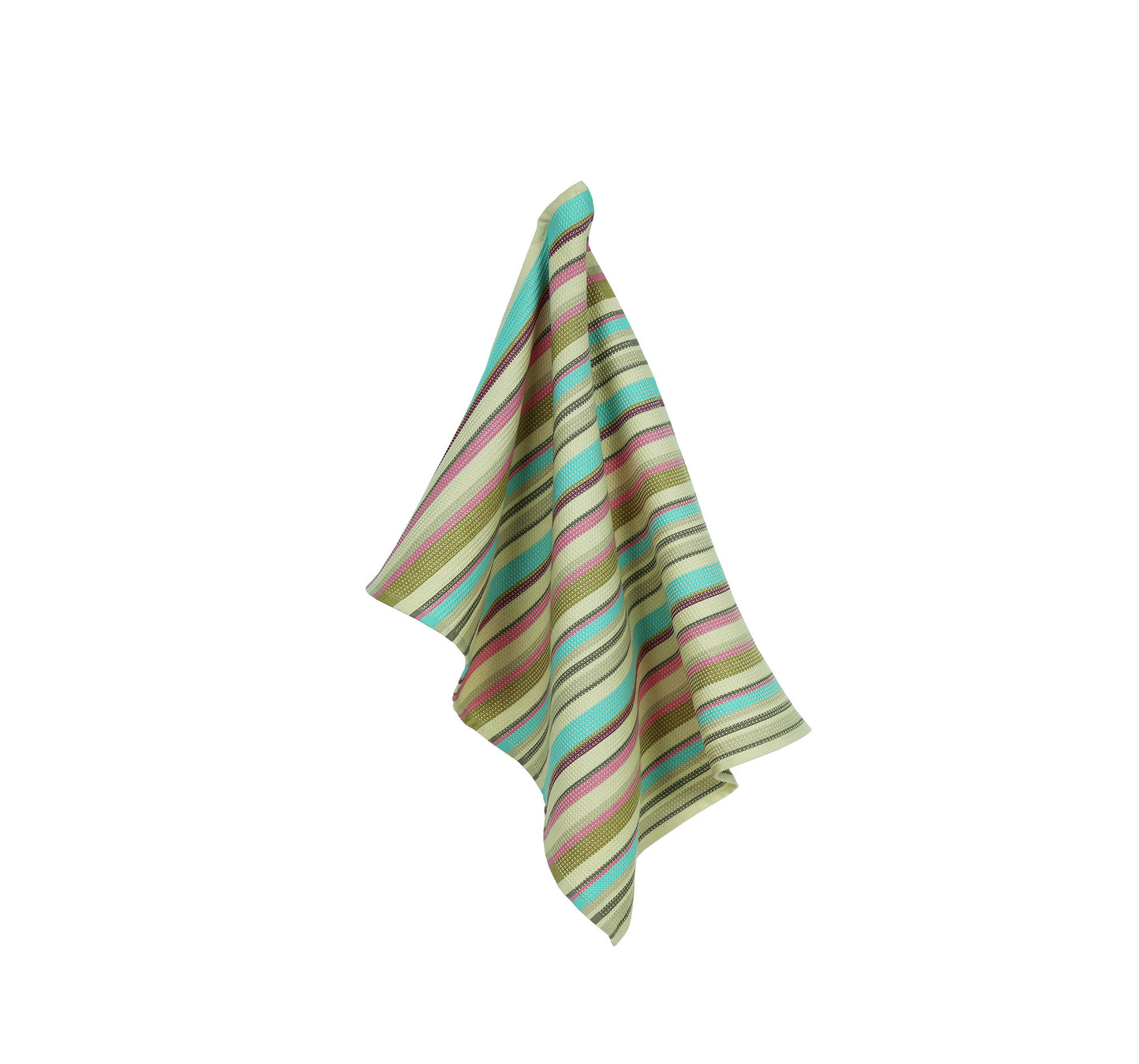 Marshmallow striped kitchen towel