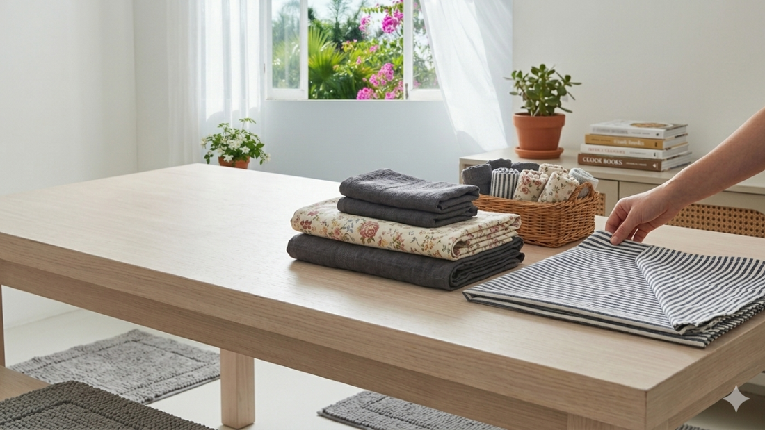 Bathroom Styling Ideas with Towels and Bathmats