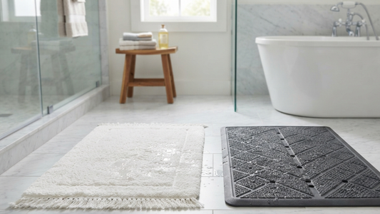 Cotton vs. Rubber Bath Mats: Which One Is Better