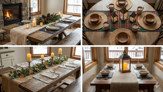 How to Create a Warm Winter Dining Ambience with Table Runners & Placemats