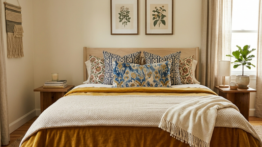 Simple Bedroom Styling Ideas Using Bedspreads