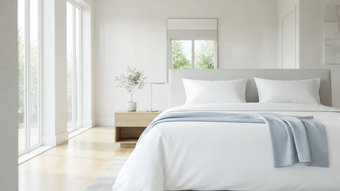 Which Bedspread Color Makes a Bedroom Feel Bigger?