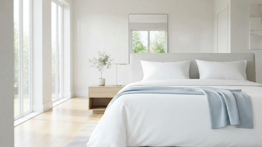 Which Bedspread Color Makes a Bedroom Feel Bigger?