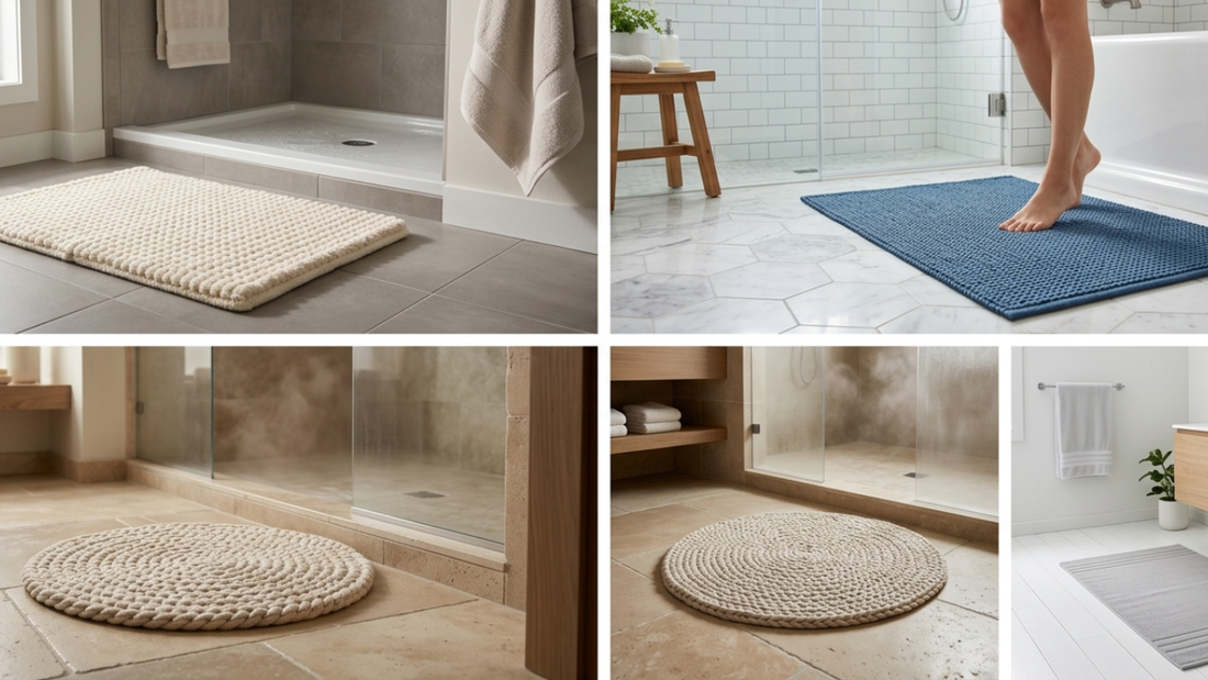 Why Cotton Bath Mats Are Safer for Your Bathroom Floor