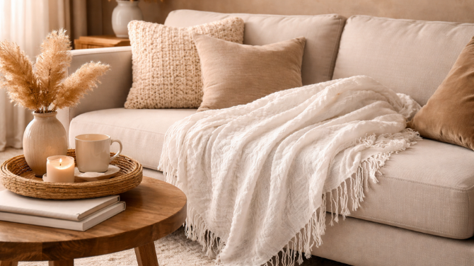 Why Placing a Throw on the Sofa Helps Your Home Look Warmer