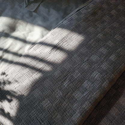 3 Layer Check Bedspread