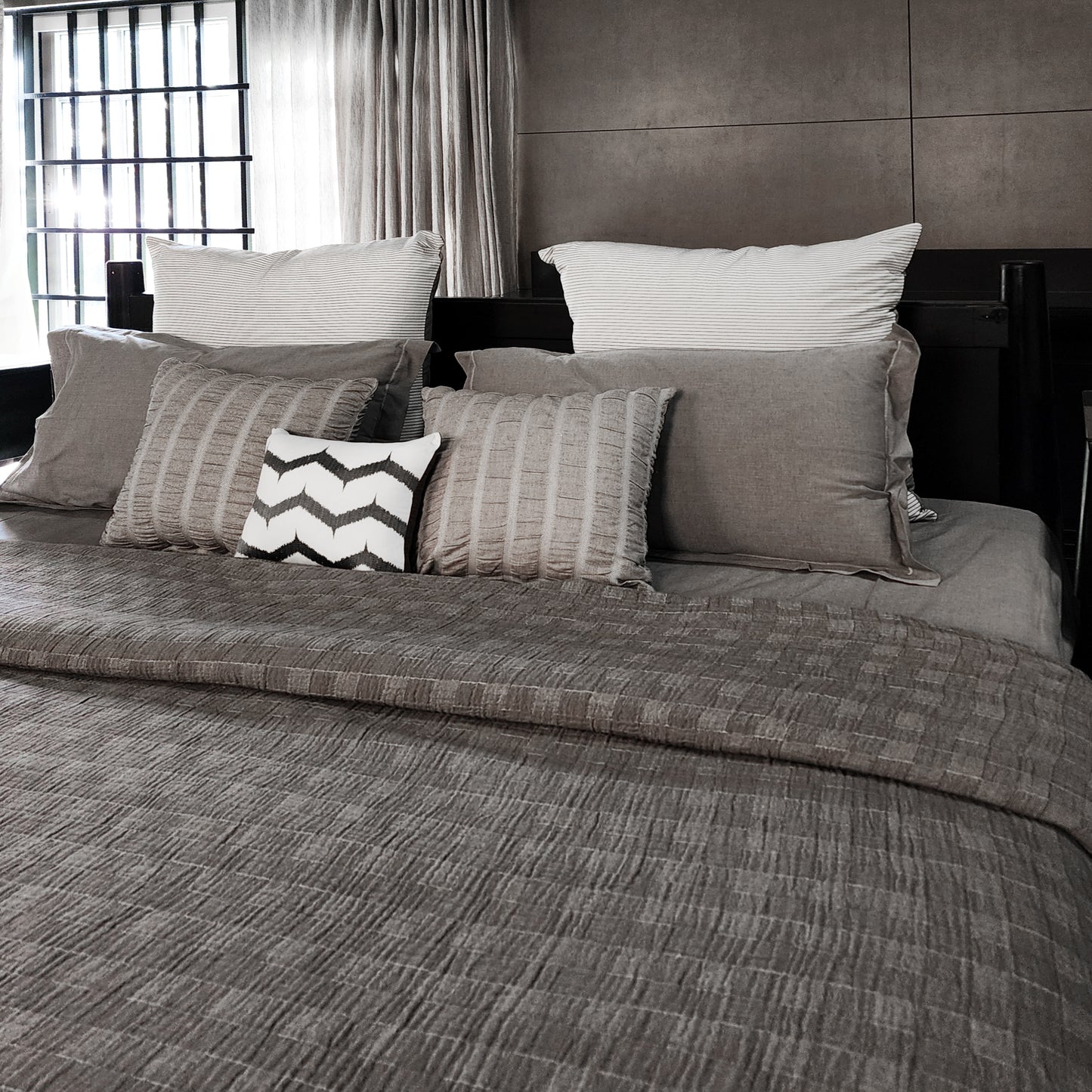3 Layer Check Bedspread
