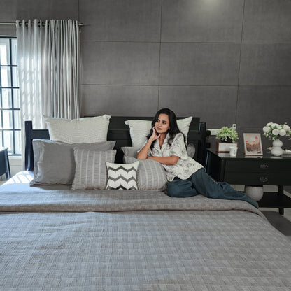 3 Layer Check Bedspread