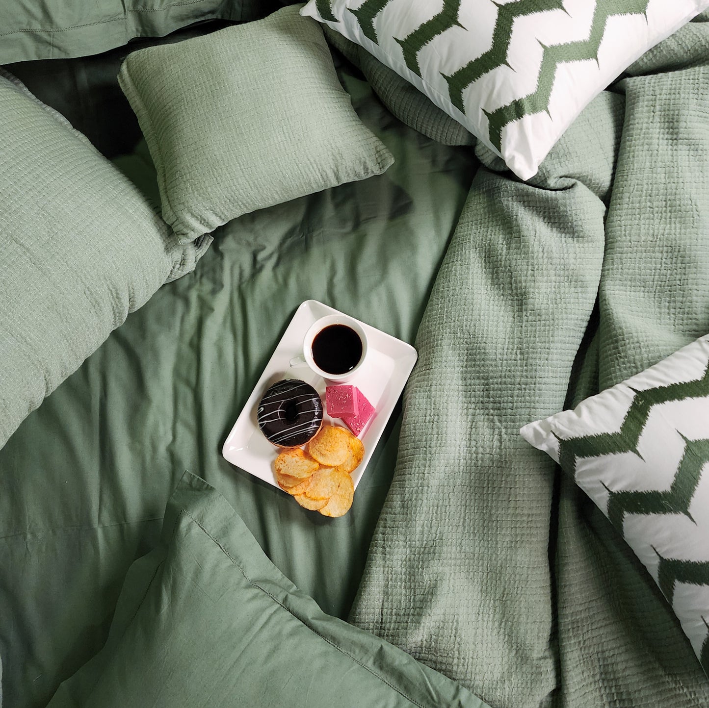 3 Layer Stripe Bedspread