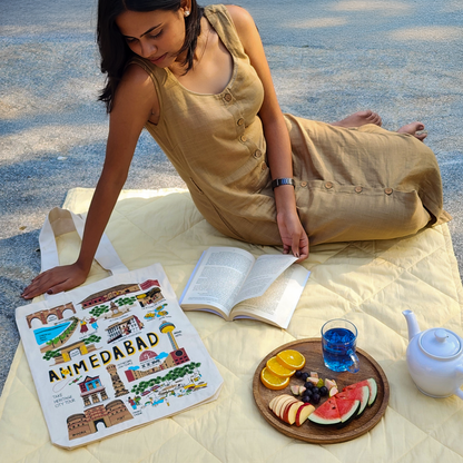 Ahmedabad Print Tote Bag