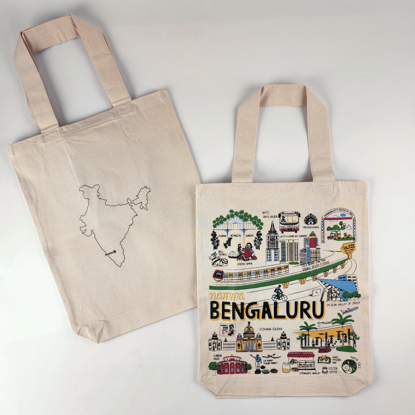 Bangalore Print Tote Bag