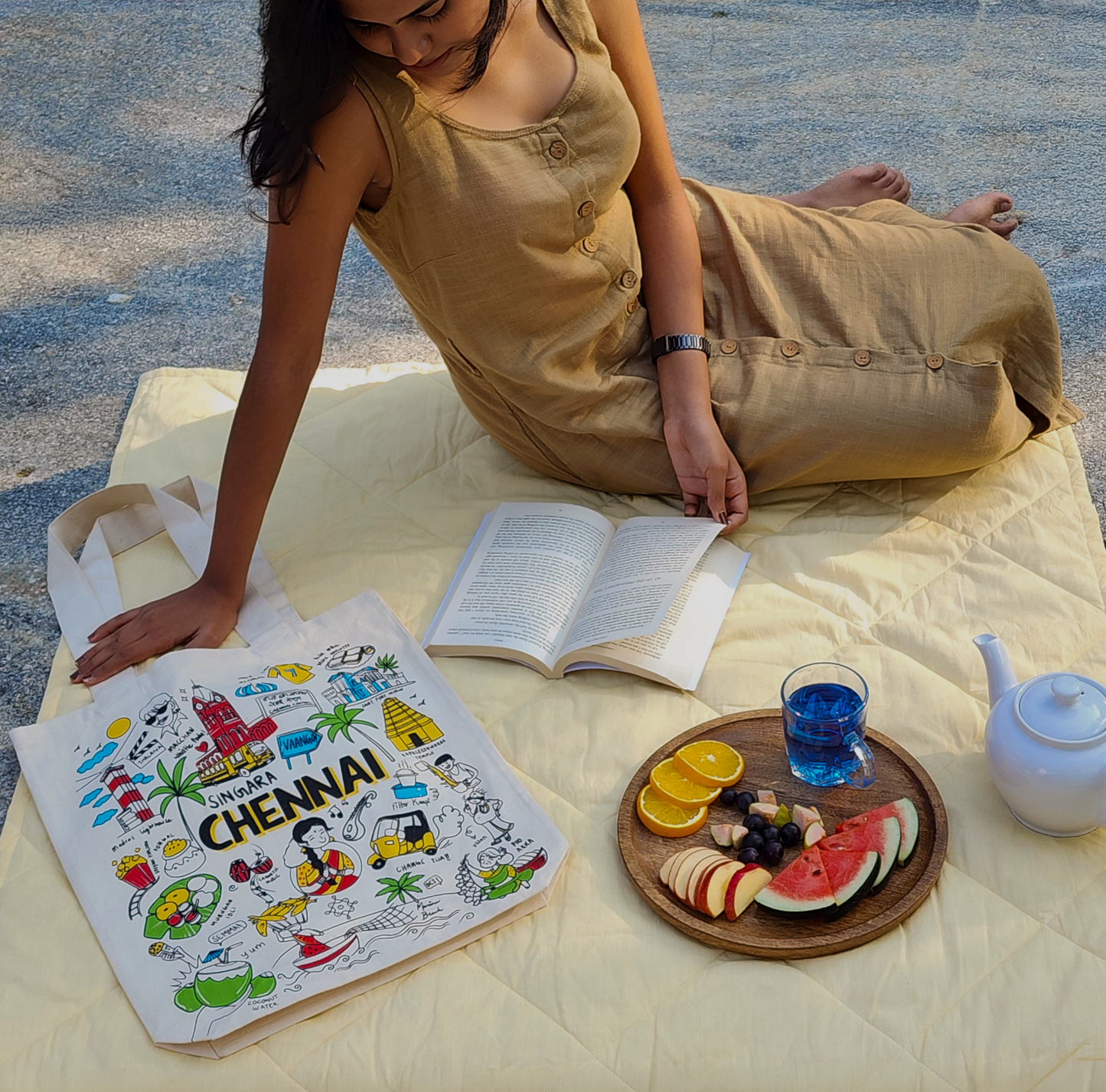 Chennai Print Tote Bag