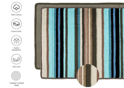 Talin Terry Stripe Bathmat