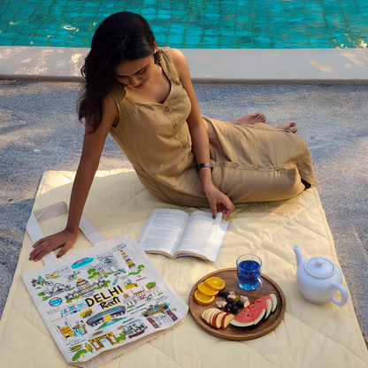 Delhi Print Tote Bag