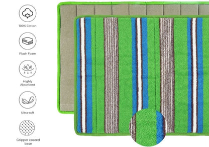 Cactus Terry Stripe Bathmat