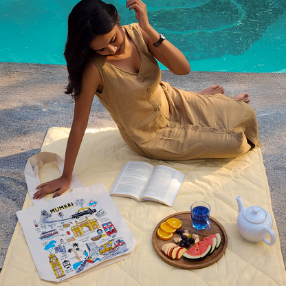 Mumbai Print Tote Bag