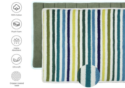 Ocean Terry Stripe Bathmat