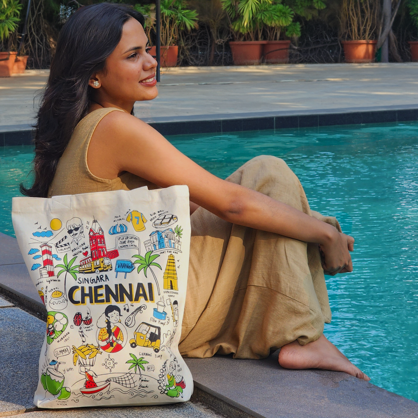 Chennai Print Tote Bag