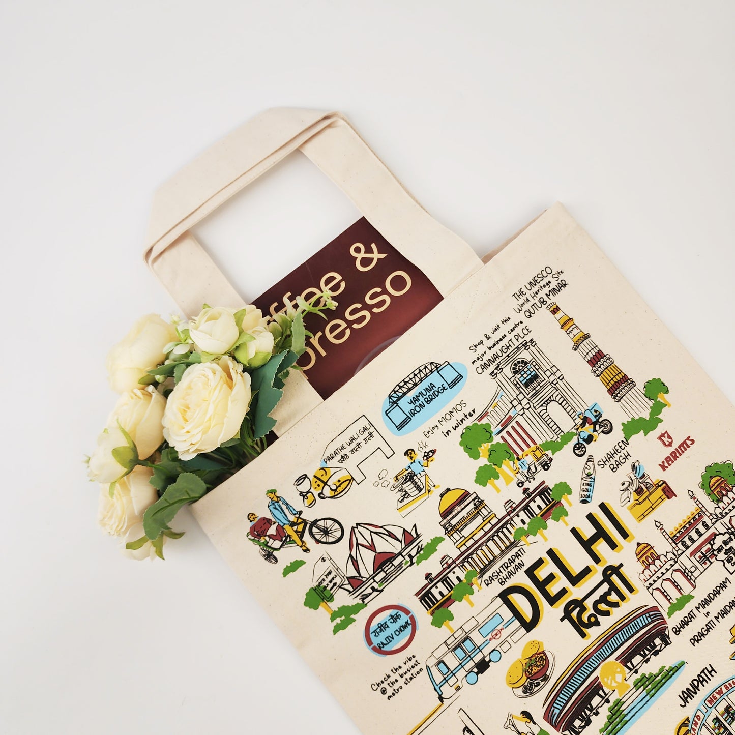 Delhi Print Tote Bag
