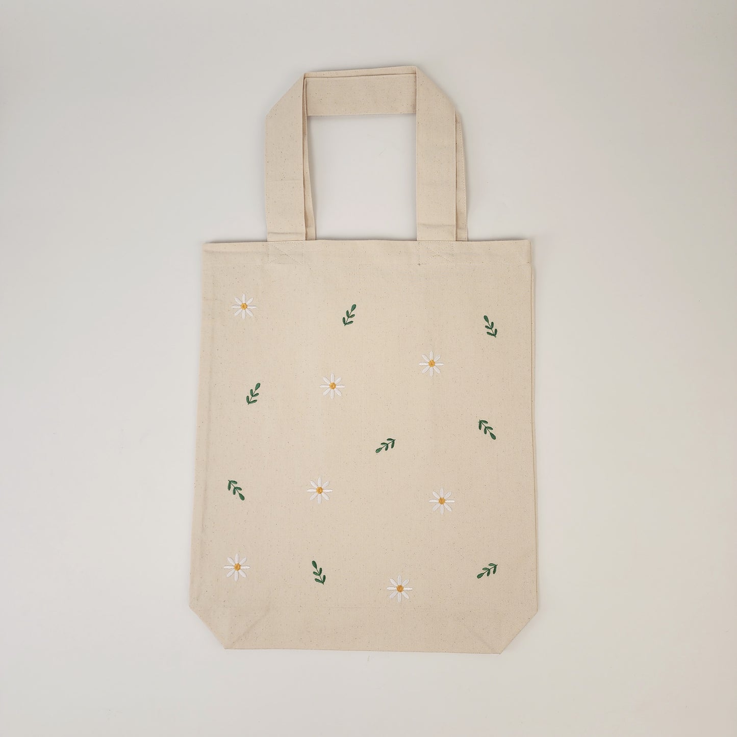 Floral Embroidered Tote Bag