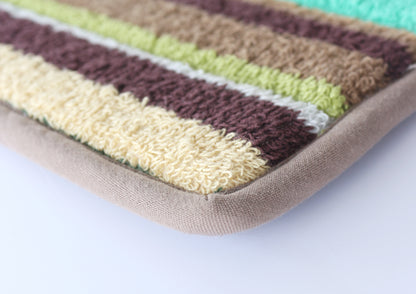 Butterscotch Terry Stripe Bathmat