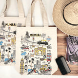 Mumbai Print Tote Bag