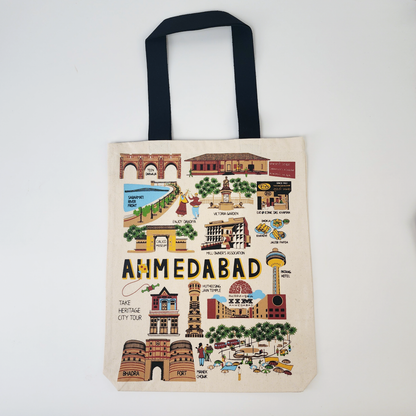 Ahmedabad Print Tote Bag