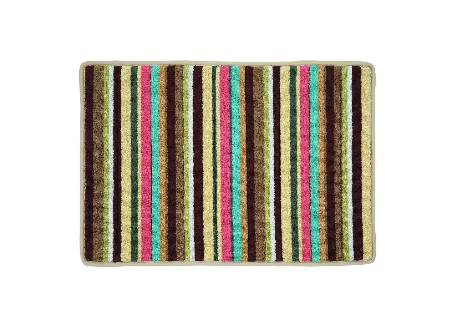 Butterscotch Terry Stripe Bathmat