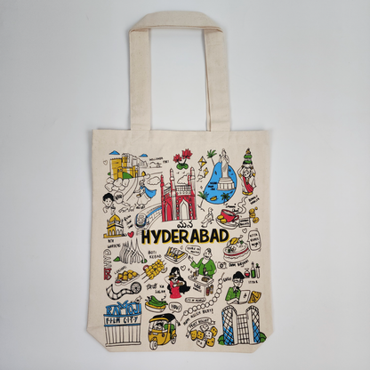 Hyderabad Print Tote Bag