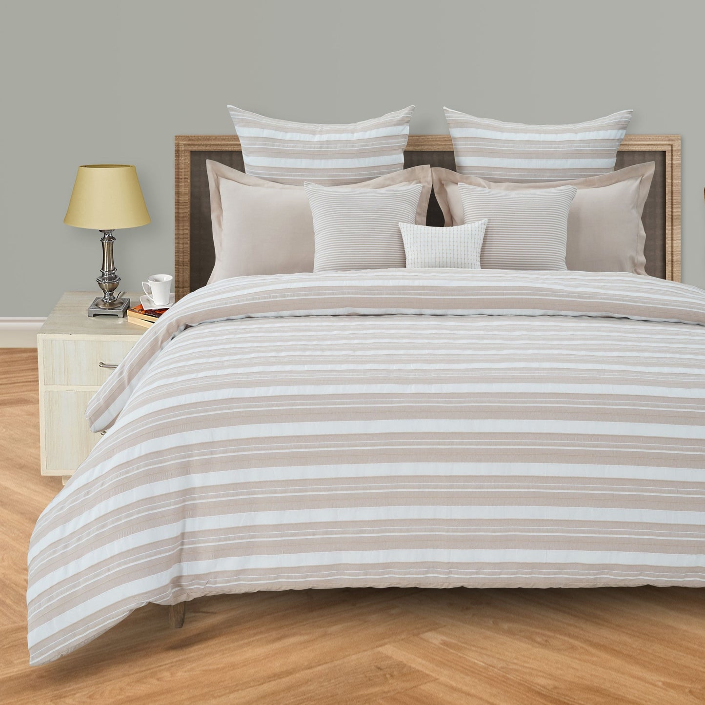 Malabar striped ribbed Duvet Set